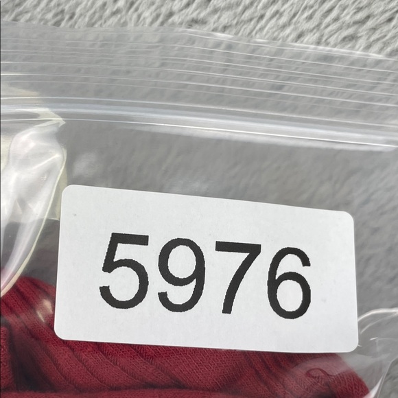 NEW Known Supply S Irene Dress Organic Cotton Elegant Red Long Sleeve Dress - Picture 14 of 14